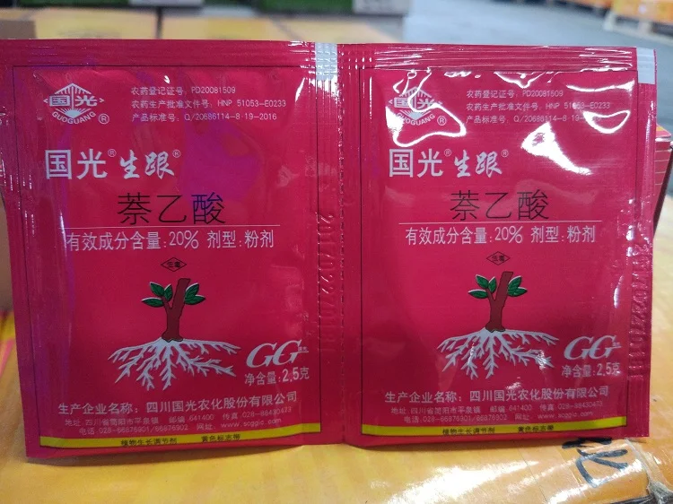 

2.5 grams / bag naphthylacetic acid NAA 20% water soluble powder