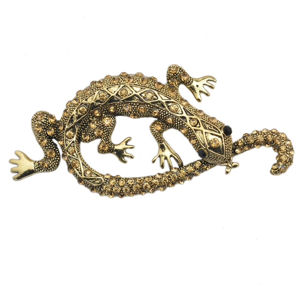 

Cool Design Crystal Rhinestone Lizard Brooch Pin Fashion Costume Animal Accessory