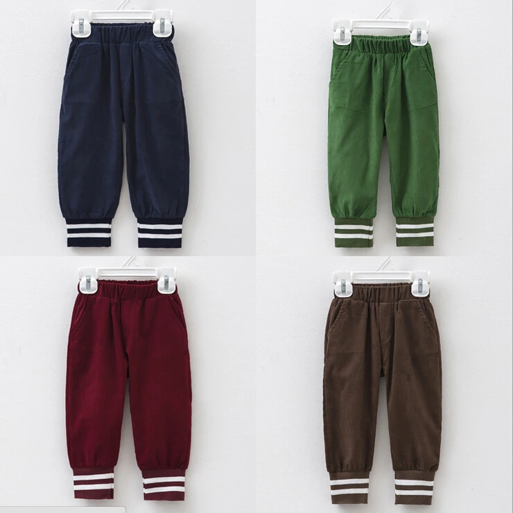 children spring fall corduroy pants kids casual pants knickerbocker