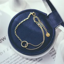 YUN RUO, Новое поступление, розовое золото, Модный Круглый Асимметричный браслет, Модный женский подарок, титановая сталь, ювелирные изделия, никогда не выцветают, Прямая поставка