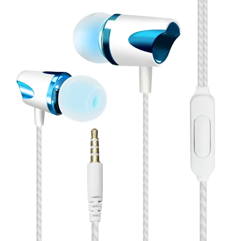 Music Earbuds Mobile Phone Accessories Pearl Line In-ear 3.5mm Colorful Earphone With Mic KLE-S23 | Электроника