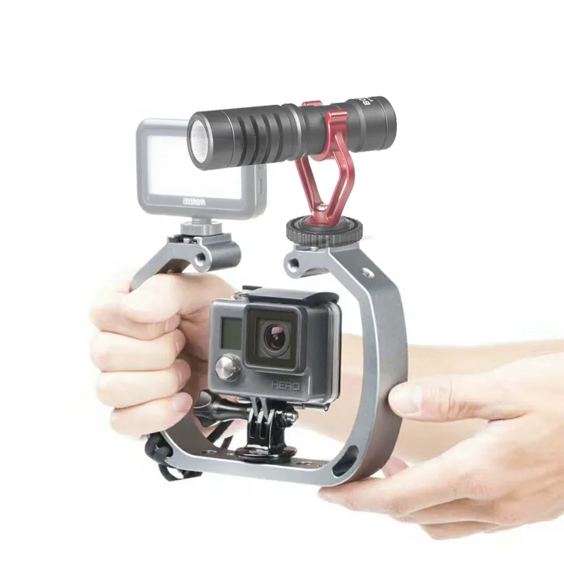 Sport-Action-Cam-ra-Vid-o-de-Poche-Stabilisateur-Rig-Cage-Cadre-Support-pour-GoPro-5