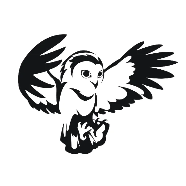 

15cm wide Fusion owl Car Hood Bumper Sides Sticker Decals Animal Styling Car Body Decor Stickers Waterproof Removable L229