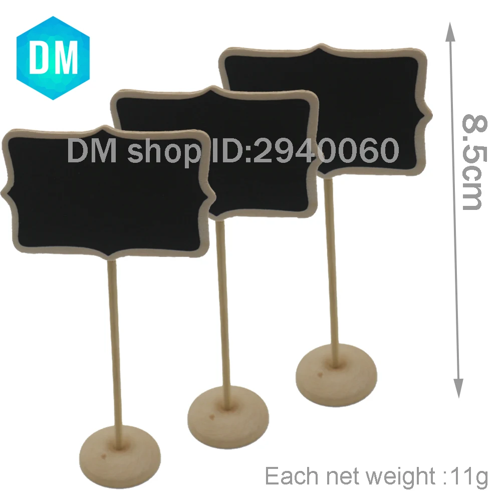 6 Teile Satz Mini Kleine Holzerne Kreide Tafel Hochzeit Kuche
