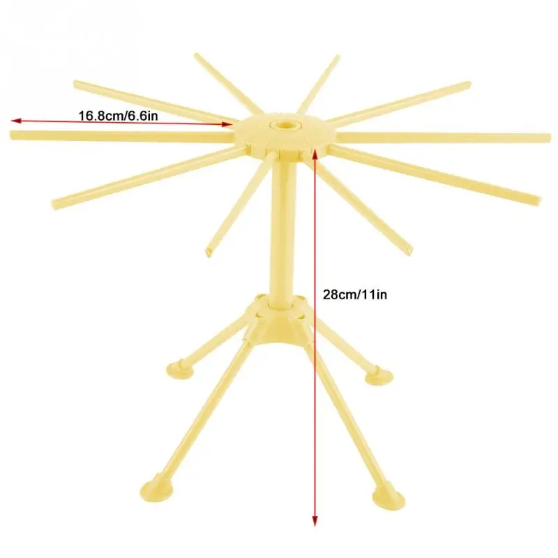 Складная стойка для сушки пасты, сушилка для спагетти, подставка для сушки лапши, подвесная стойка, инструменты для приготовления пасты, кухонные аксессуары - Цвет: Цвет: желтый