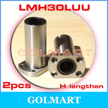 

2pcs LMH30LUU long H oval flange long type linear motion bearing for 30mm shaft rail