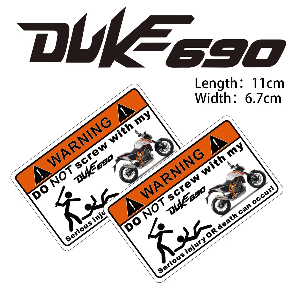

KODASKIN Дешевые 2D креативные Предупреждение йки для мотоцикла DUKE690