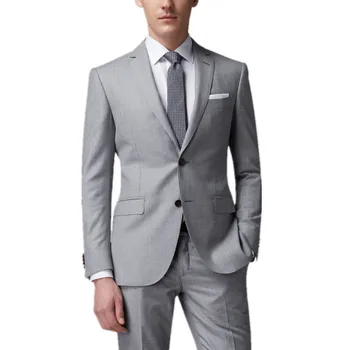 

(jacket+pants)male wedding groom prom suit set pure color pattern singer costumes party blazer high quality