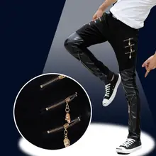 Повседневные Модные брюки на молнии мужские брюки для ног pantalones hombre cargo шаровары для мужчин pantalon homme street