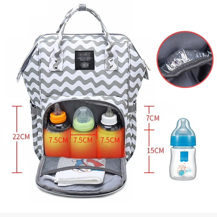 

Mummy Bag portable Both shoulders Mom goes out High-capacity waterproof Mother and child Backpack Multi-function