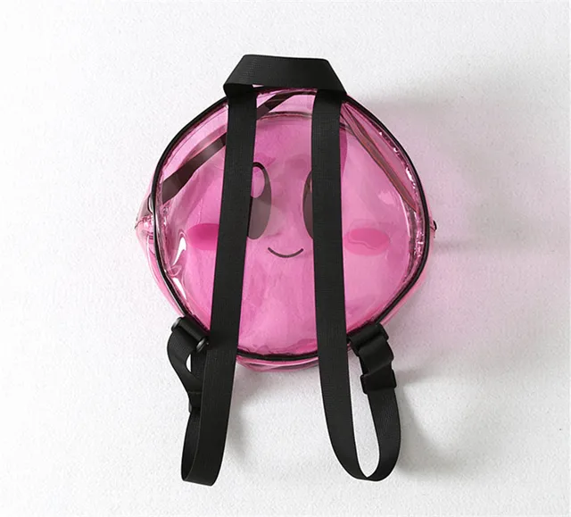 Kawaii Kirby round Transparent Backpack 4