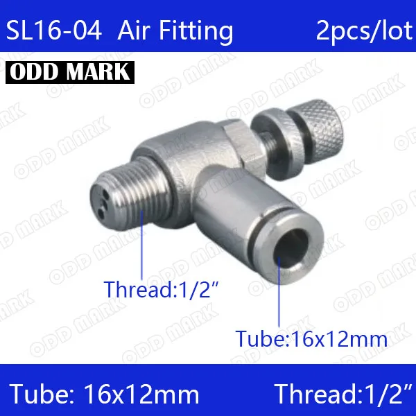 

Free shipping 2pcs/lot 16mm to 1/2" SL16-04,304 Stainless Steel Speed Connector