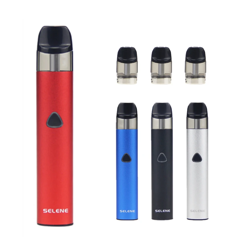 

Electronic Cigarette Kit ATVS Selene Starter Pod Vape Pen Kit 300mAh Battery 1ml 1.0ohm Ceramic Coil Pod Cartridge for Thick Oil