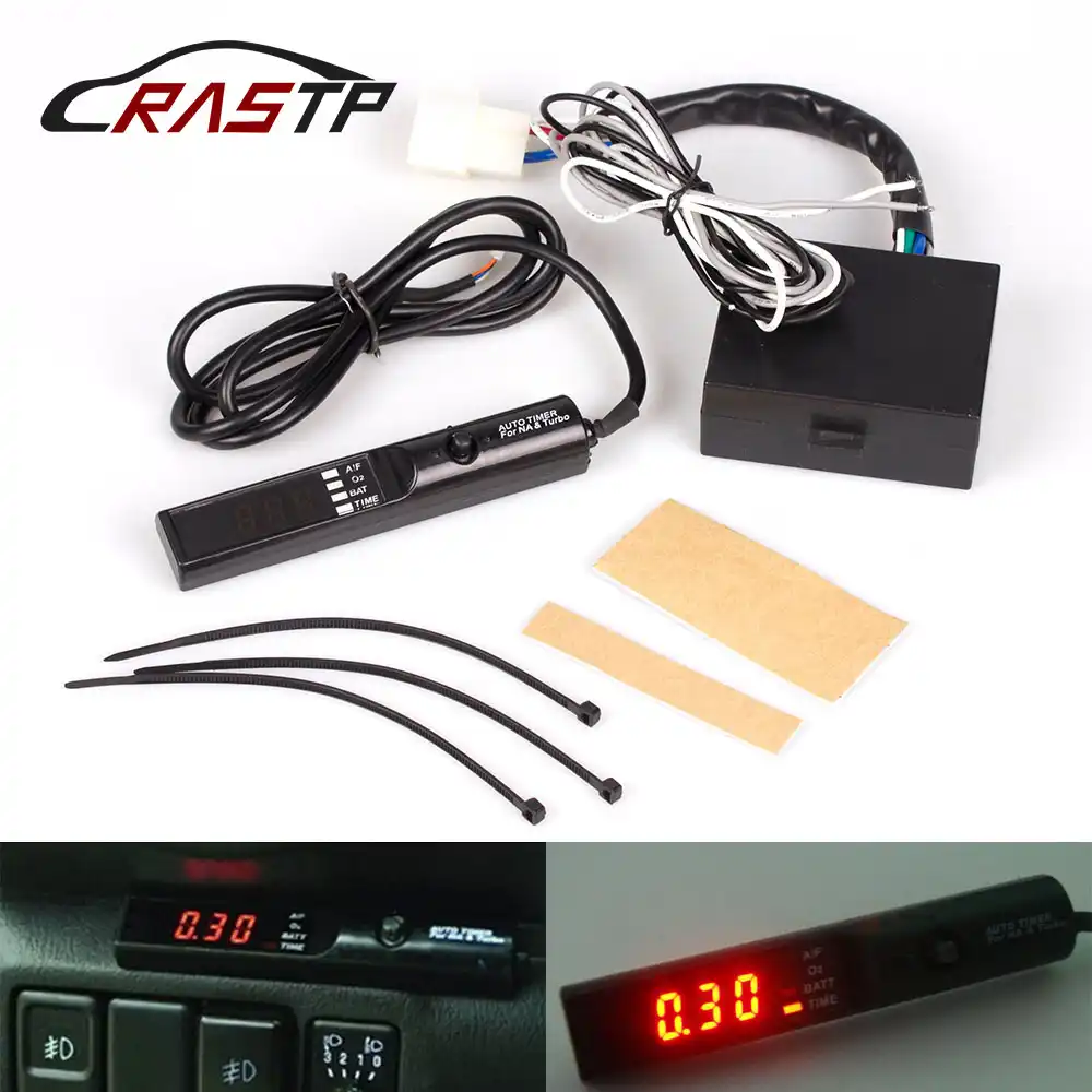 Rastp 12vターボタイマーユニバーサル車の自動車オリジナルボックス付 レッド ブルー ホワイトledライト ロゴrs Bov012 ドライブエレメント Aliexpress