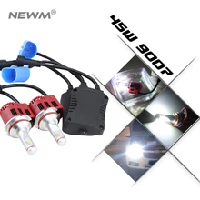 Новинка 9007 светодиодные фары лампы 45 Вт 4500Lm Автомобильные фары конверсионный комплект высокий/Низкий 360 луч Автомобильная фара лампы с быстрым охлаждением
