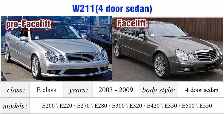 W211 спойлер из углеродного волокна, задний багажник, заднее крыло для Mercedes Benz E Class W211 2003-2009 E320, стильный спойлер