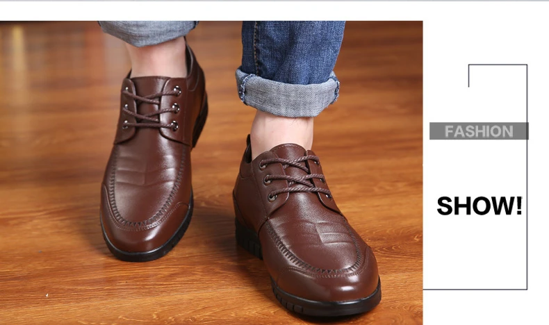 Misalwa/мужская повседневная обувь из натуральной кожи, визуально увеличивающая рост; Нежные мужские оксфорды; повседневная мужская весенняя обувь;