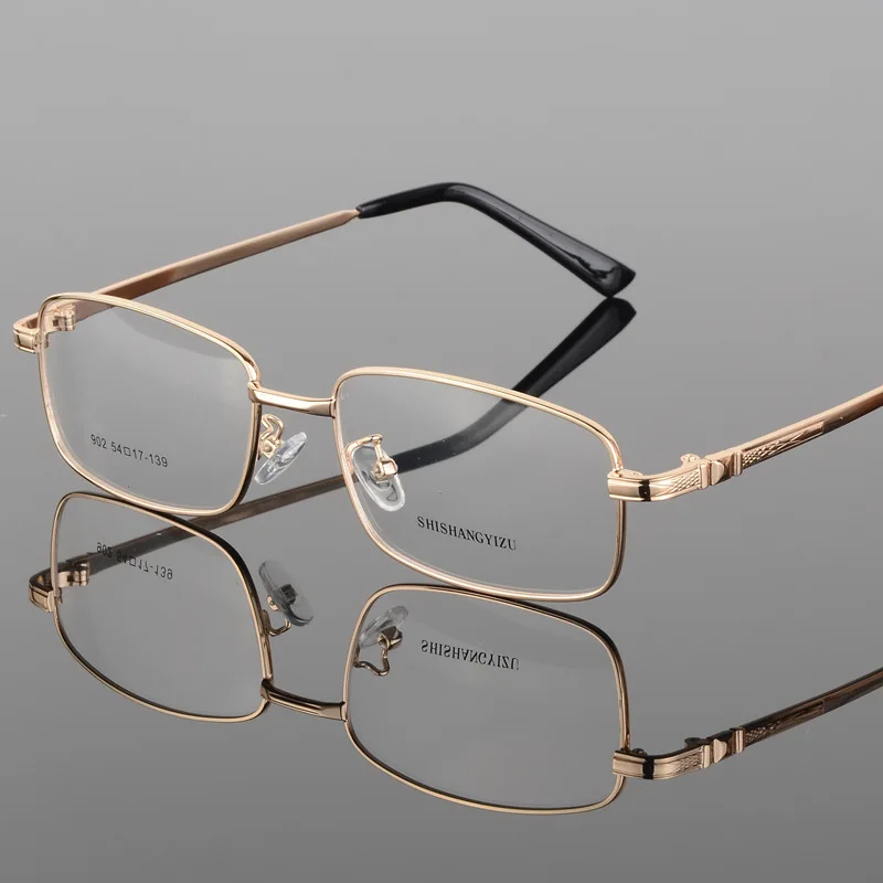 Vazrobe IP Plating Men s Eyeglasses font b Frame b font Gold Prescription Spectacles Full Rim