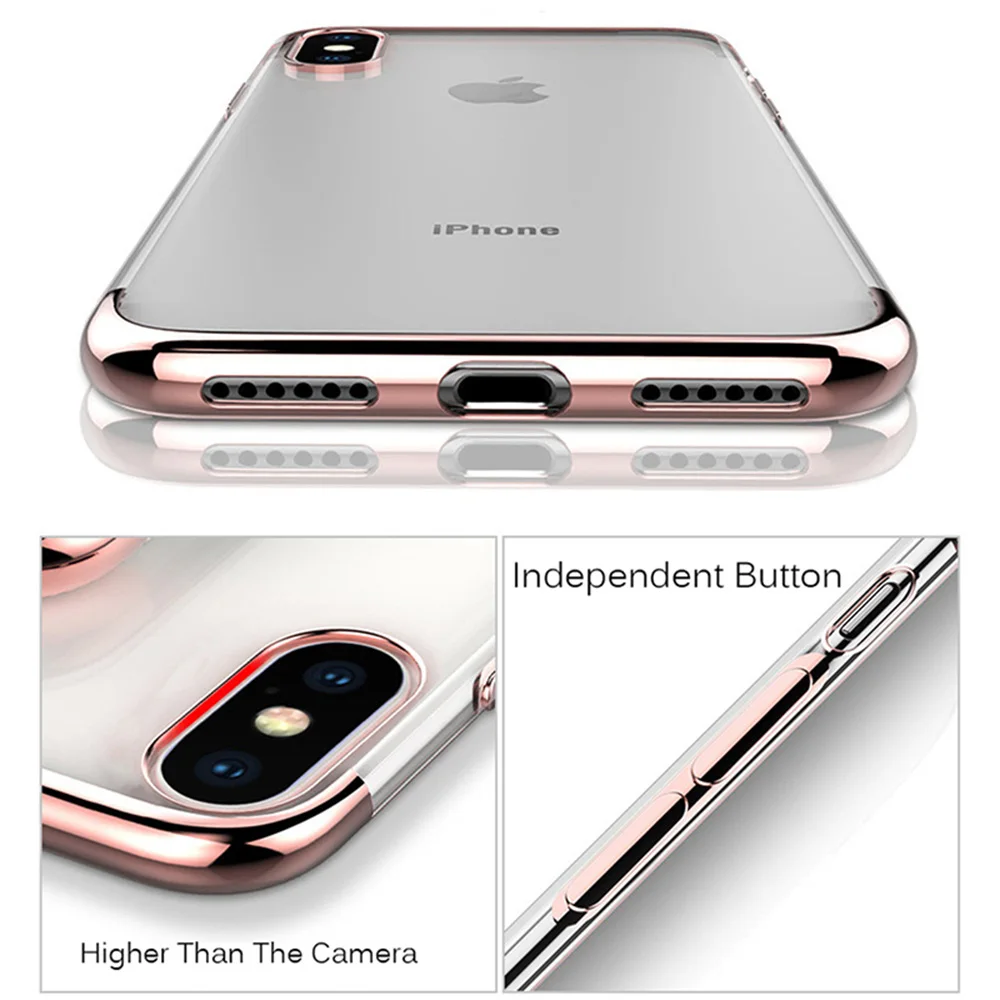 MOUSEMI For iPhone 7 8 6 X Case Silicone Soft Transparent Clear Funda Girl Phone Cases For iPhone 6 6s 7 8 Plus X Case On Cover (11)