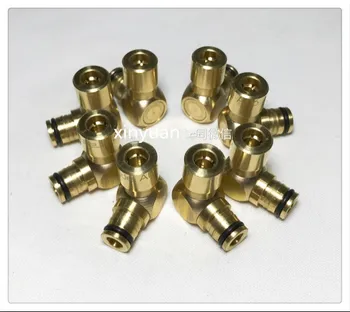 

2 pcs printing machine accessories cylinder solenoid valve connectors joint copper head, high quality