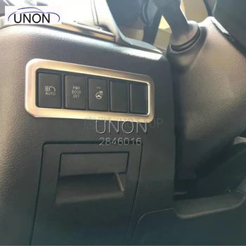 

FIT For Toyota Alphard 2016 2017 Interior Dashboard Function Switch Button Matte Chrome Cover