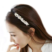 Hot Mulheres Doce Menina Charme Feito Pelo Homem Pérola Cabelo Hoop Banda Headband Elegante Headwear Hairbands Hairpin 5BTR 7G7Z