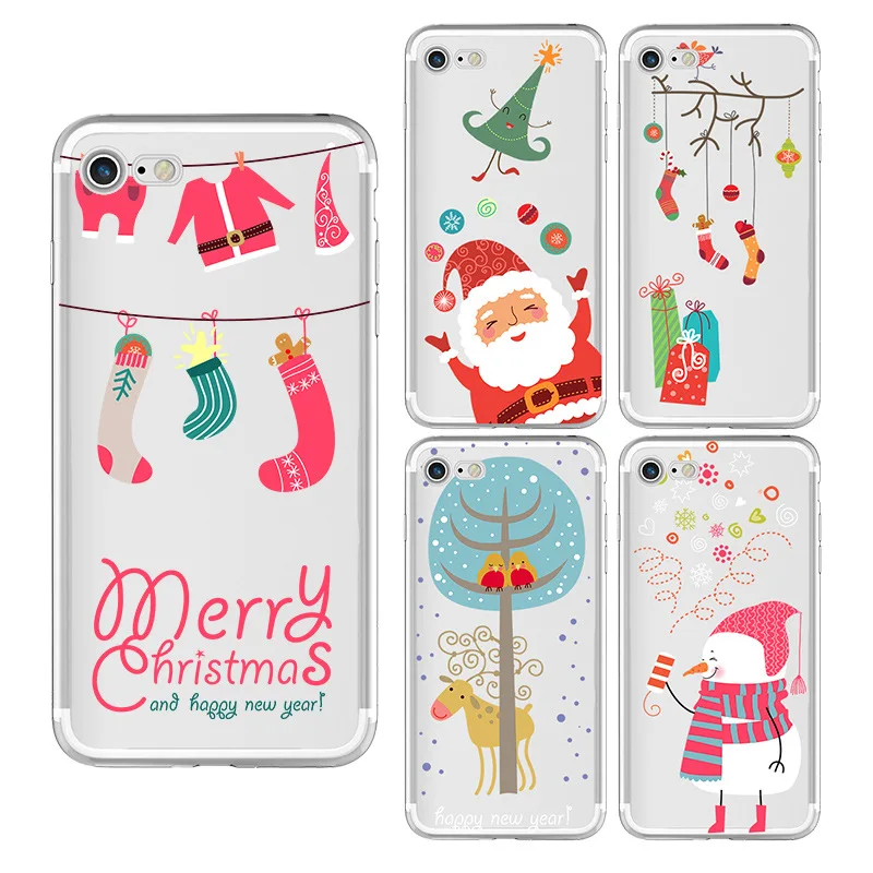 

Xmas Silicone Case Soft Microfiber Cloth Lining Cushio Compatible for iphone 6/7/8 plus for iphone X/XS MAX/XR/XS case