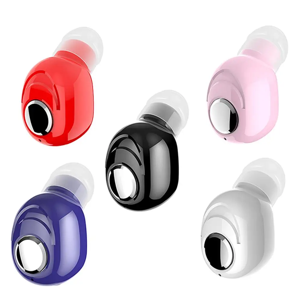 

Micro Mini Bluetooth Earphone Sport Wireless In-Ear Headset with Mic Single Invisible Earbud Handsfree Stereo for Phone 5 Color