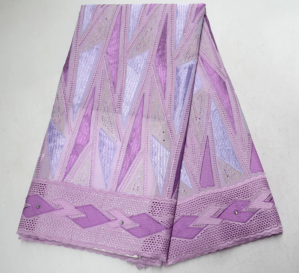 

purple Nigerian Lace fabrics 2019 African Swiss Voile Lace High Quality Swiss Voile Lace in Switzerland For Wedding