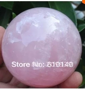 

free shipping ship NATURAL ROSE QUARTZ CRYSTAL SPHERE Healing 70mm