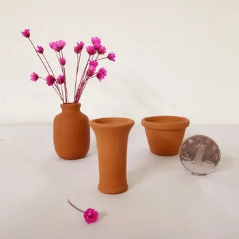 

2019 Real Direct Selling 3pcs/lotcoin Sizepocket Mini Thumb Terracotta Pots Art Deco garden fairy free shipping hot sell