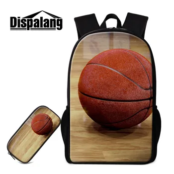 

Dispalang School Bags for Boys Kids Pencil Bag Ball Pattern Backpack for Women Men Bagpack Children Shoulder Bags Pencil Case