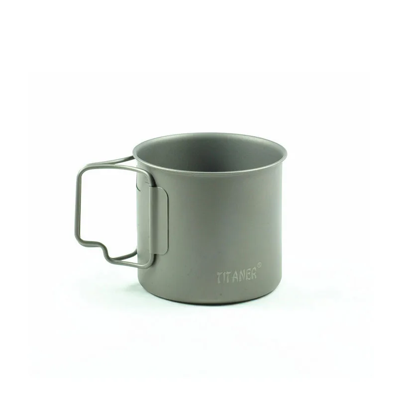 Hot ultralight titanium titanium cup outdoor camping portable cup 375ml