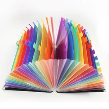 Креативная цветная расширяющаяся папка для файлов, 24 кармана, А4, органайзер, Портативный бизнес-файл, Сумка для документов, держатель, офисные принадлежности