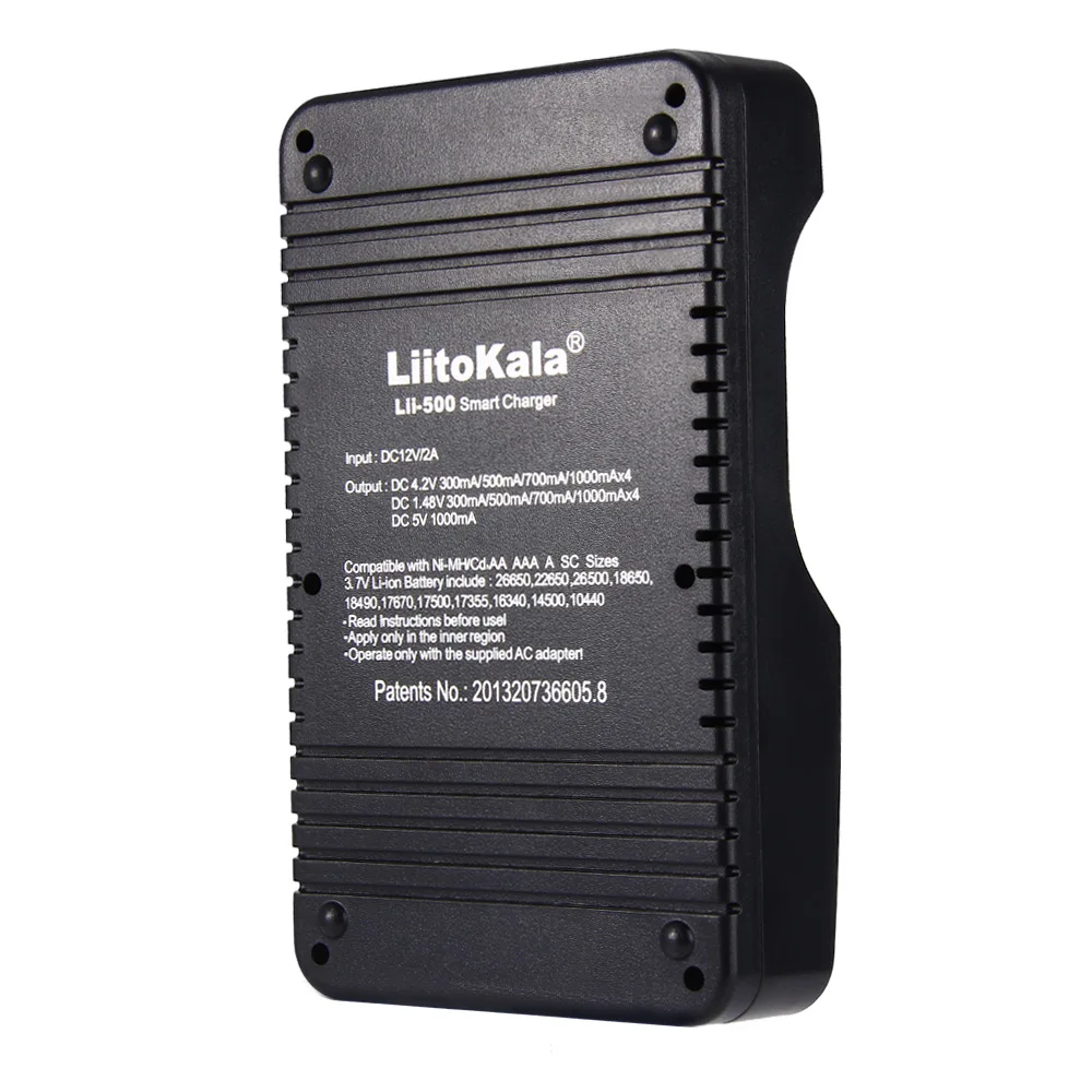 Умное устройство для зарядки никель-металлогидридных аккумуляторов от компании LiitoKala lii-500 lii-500S ЖК-дисплей 3,7 V 1,2 V 18650 26650 16340 14500 10440 18500 20700B 21700 Батарея Зарядное устройство с сенсорным экраном