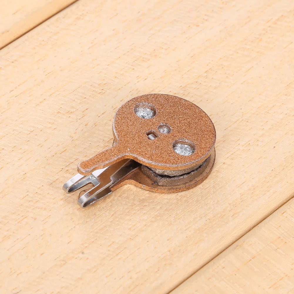 1 Pair Durable Metal Gold Road Bike Tone Disc Brake Pads For AVID BB5 Round Shape 4mm Thickness 