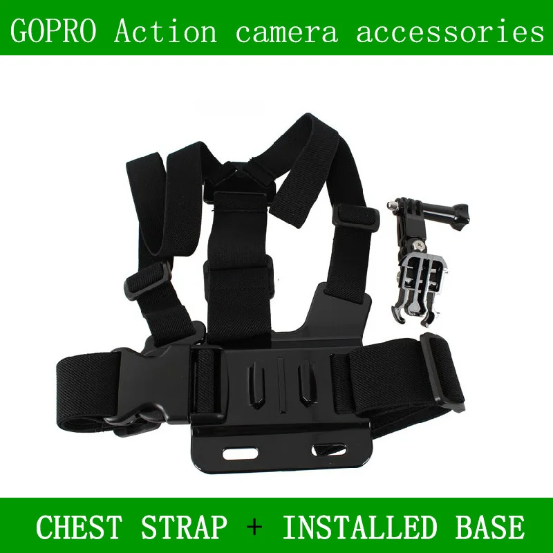 

KingMa 3-Way Adjustment Base Mount + Adjustable Elastic Body Chest Strap Shoulder Belt GoPro HD Hero 1 2 3 3+ 4 Free shipping