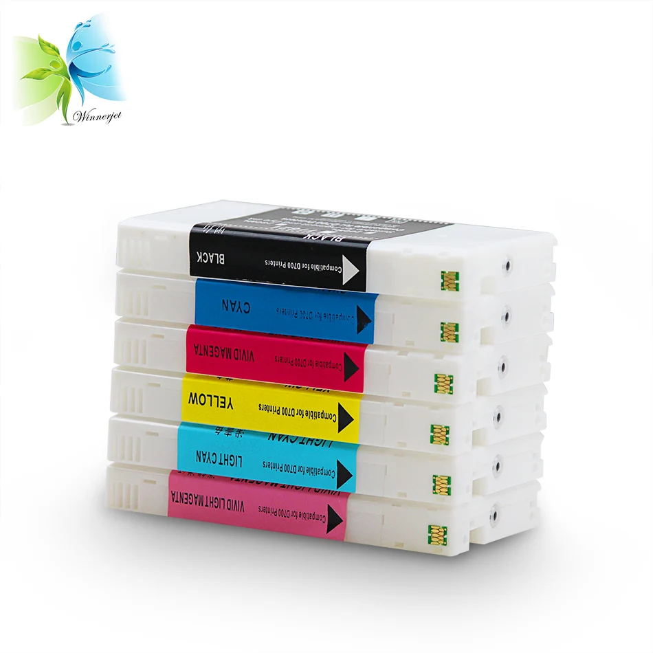 

WINNERJET T7821-T7826 200ml/PC Ink Cartridge With Dye Ink And Chip For Epson D700 Printer