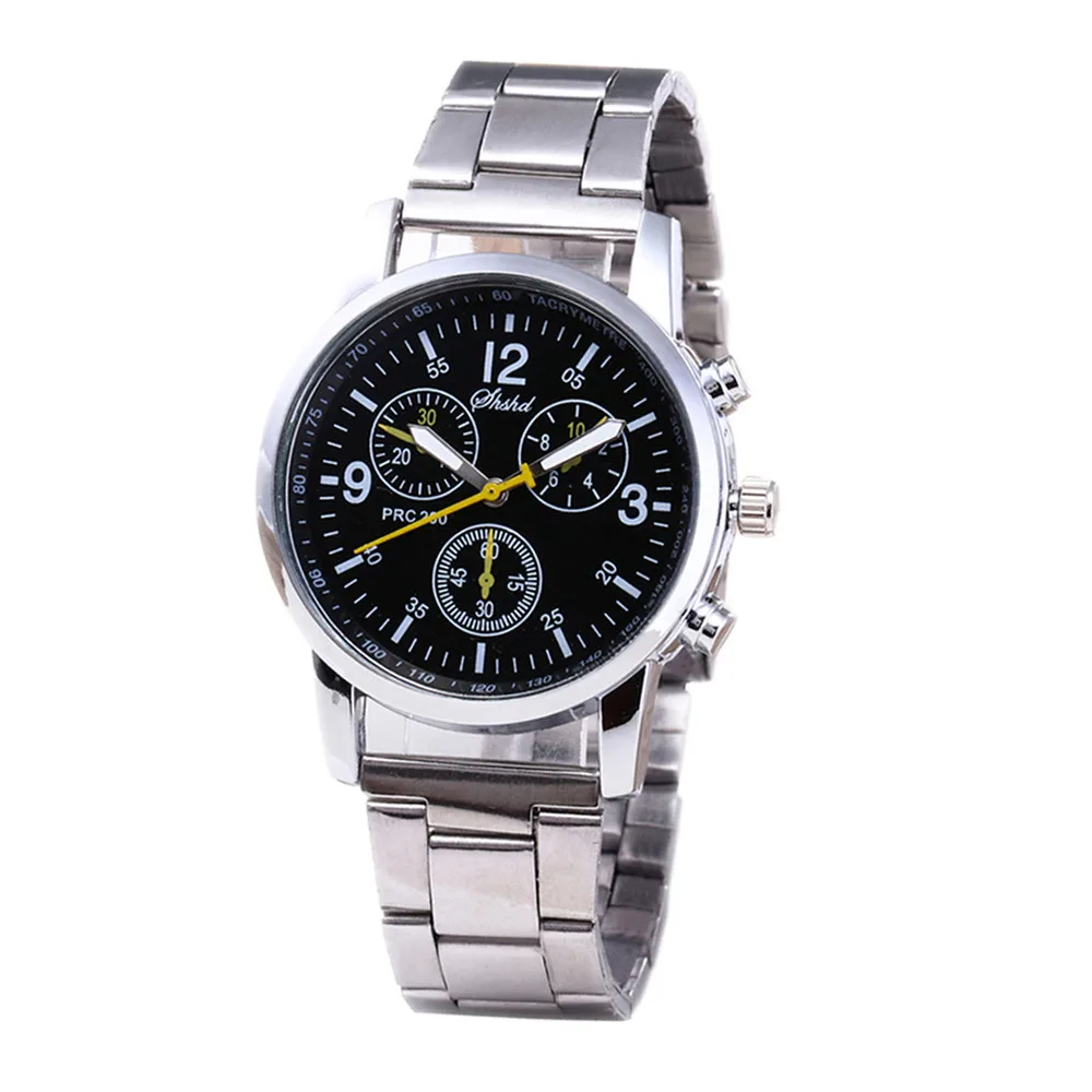 Men Watches Stainless Steel Wrist Date Analog Quartz Watch Mens Brand Waterproof Clock Sport Wristwatches