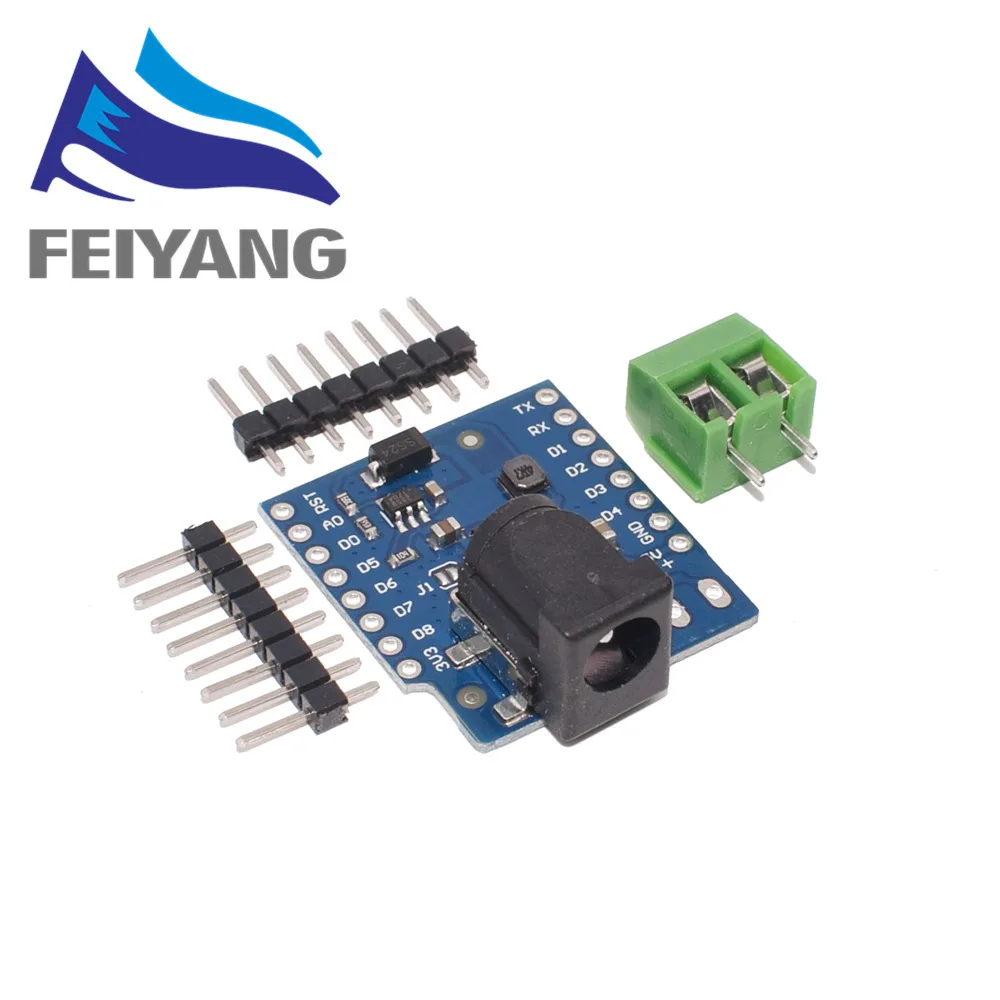 

DC Power Shield V1.1.0 for wemos D1 mini development board DC power supply screen module