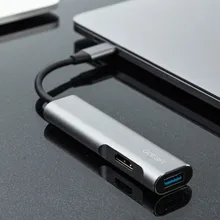 Док-станция для Macbook/pro 2018 Macbook Air/New Ipad pro HP DELL Thinkpad Lenovo Acer Asus Samsung Thunderbolt 3/USB C док-станция(China)