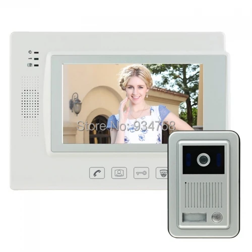 7 Inch Security Home Video Wired Intercom System font b Door b font Phone Doorbell IR