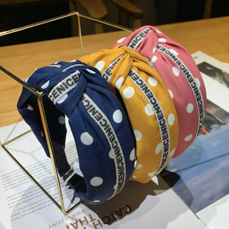 

2019 New Arrival Hairband Women Headband Wide Side Striped Hair Band Letter Hoop Woman Hair Accessories
