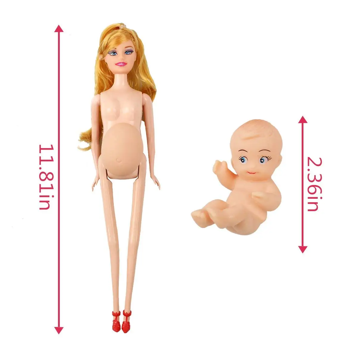 muñeca embarazada con bebe