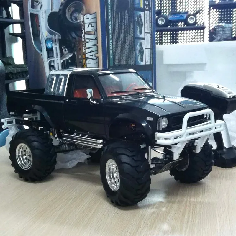 Высокоскоростной электронный пульт дистанционного управления Monster Truck 1/10 RC Rock Crawler с функцией тормоза vs TAMIYA 4x4 pick-up