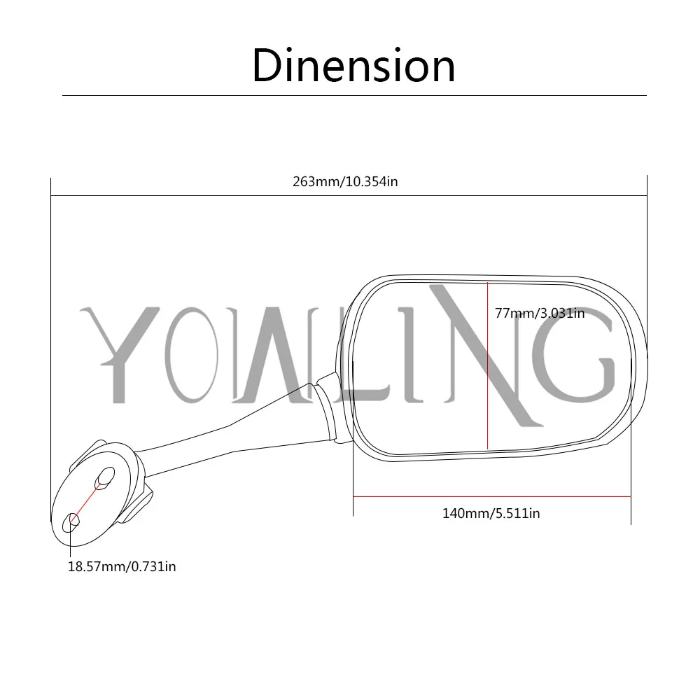 Боковые зеркала мотоцикла Зеркало заднего вида для YAMAHA MT07 R6 R3 MT 03/07/09 TMAX 500/530 R1 FZ6 MT09 XJ6 FZ1 XJ6 Fazer аксессуары
