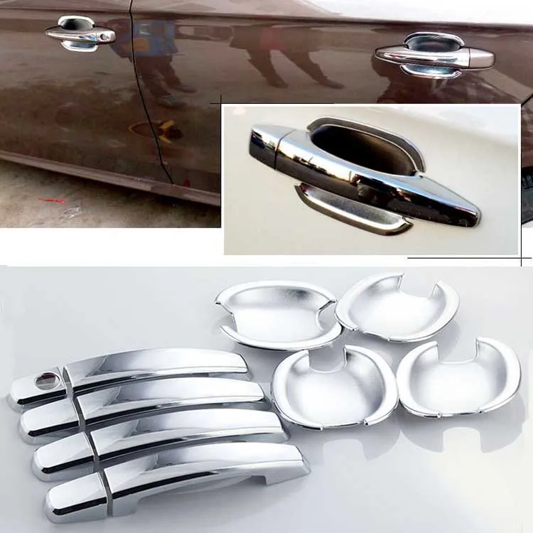 

High-quality For Citroen Elysee ABS Car Styling Chrome Side Door Handle Cover and Door Bowl Cover