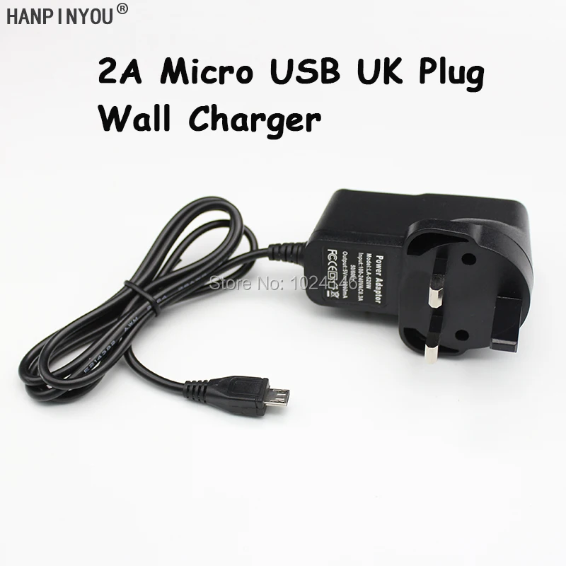 Universal UK Plug 5V 2A Quick Charger Micro USB Cable Wall