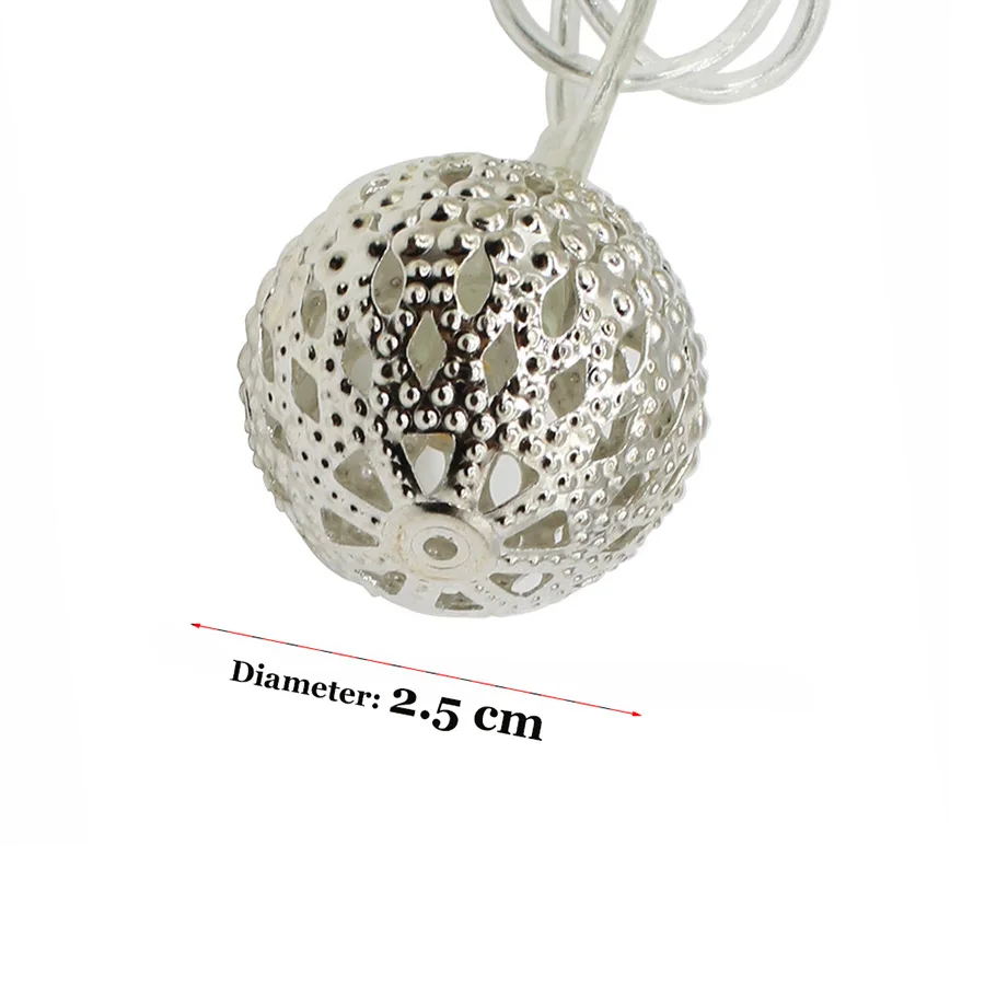 25mm Moroccan Ball String Lights Warm White 4M 20 LED Fairy Orb Lantern Christmas tree home garden decoration light 220V 110V 25mm Moroccan Ball String Lights Warm White 4M 20 LED Fairy Orb Lantern Christmas tree home garden decoration light 220V 110V