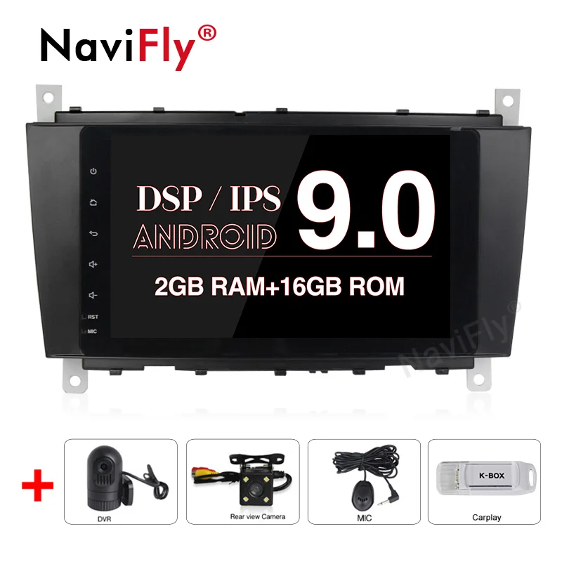 Discount NaviFly IPS+DSP Android 9.0 GPS car multimedia player for Mercedes/benz/C-Class/W203/CLK/W209/C180/C200/C220/C240/C250/C270/C280 0 Discount NaviFly IPS+DSP Android 9.0 GPS car multimedia player for Mercedes/benz/C-Class/W203/CLK/W209/C180/C200/C220/C240/C250/C270/C280 0
